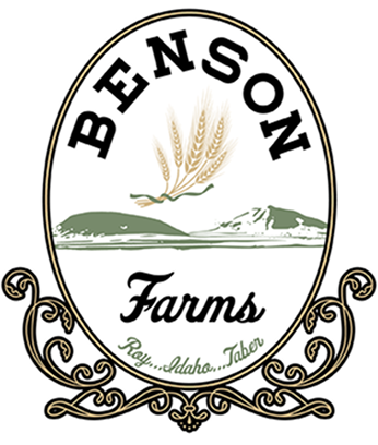 Ornate Benson Farms family crest